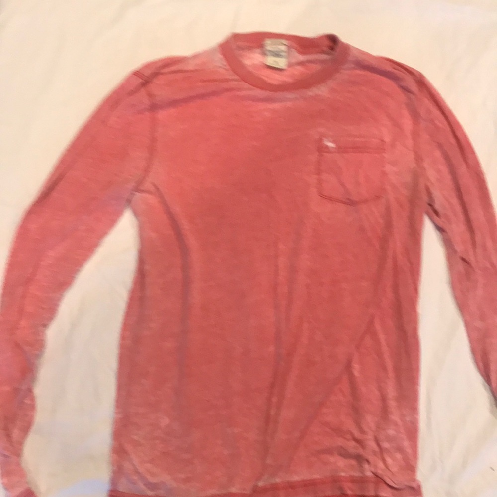 Pink Abercrombie & Fitch long sleeve men’s t
